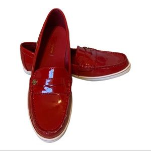 Liz Claiborne Red Patent Leather Casual Loafers